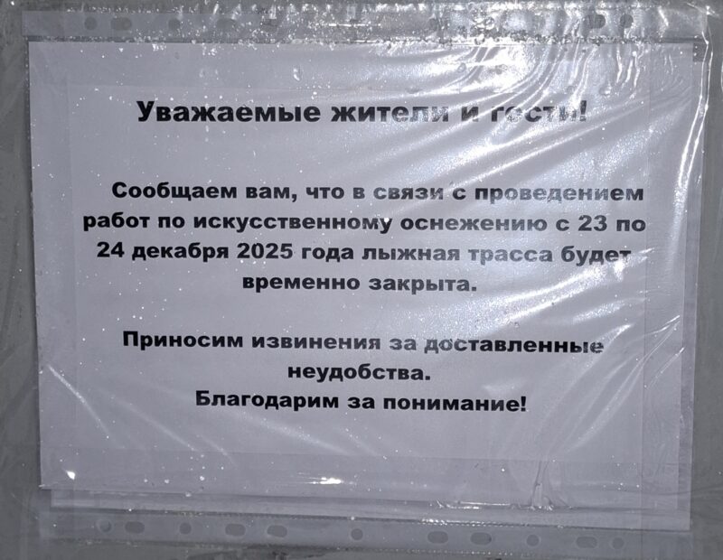 Трасса лыжероллерная Зеленоград Савелки, состояние на 22 декабря 2025 по отзыву, фото 1. 